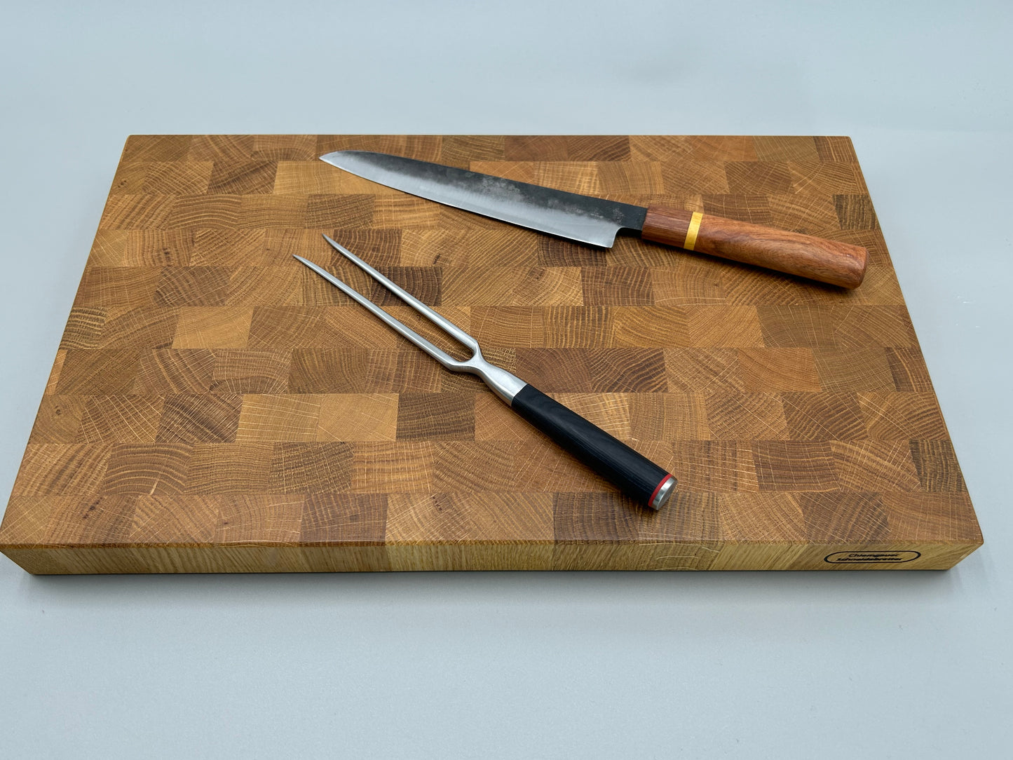 Schneidebrett Eiche Hirnholz 50x30x4 cm